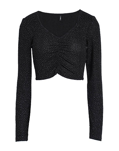 ONLY Top Black 95% Polyester, 5% Elastane