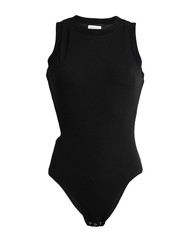 MCQUEEN TOPWEAR Black 97% Polyamide, 3% Elastane