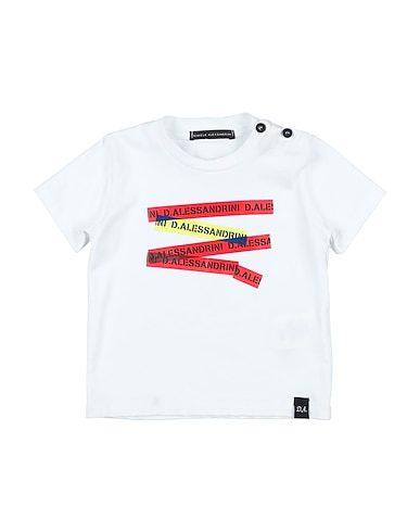 DANIELE ALESSANDRINI T-shirt BIANCO 90% Cotone, 10% Elastan