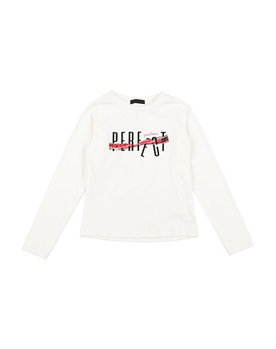 FUN & FUN T-shirt White 97% Cotton, 3% Elastane
