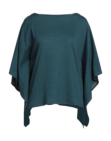 MAJESTIC FILATURES T-shirt Deep teal 70% Cotton, 30% Cashmere