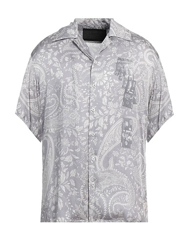 RH45 RHODIUM Camicia fantasia Grigio chiaro 100% Viscosa, Elastan
