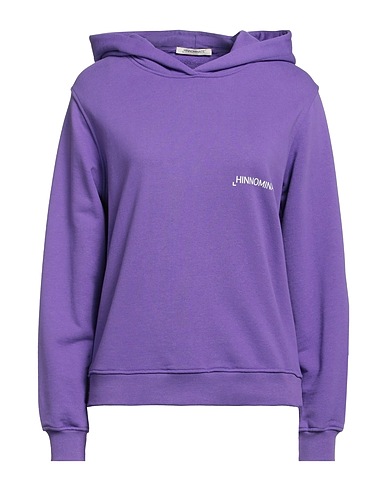 HINNOMINATE Hooded sweatshirt Purple 100% Cotton, Elastane