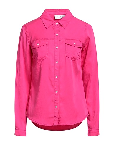 VILA Solid colour shirts & blouses Fuchsia 70% Tencel™, 30% Cotton