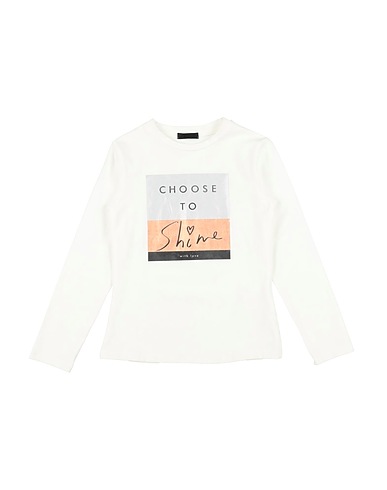 FUN & FUN T-shirt Ivory 95% Cotton, 5% Elastane