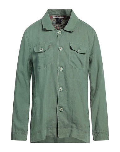 LOST IN ALBION Camicia in lino Verde 100% Lino