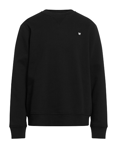 DOUBLE A by WOOD WOOD Sweatshirt Black 100% Cotton