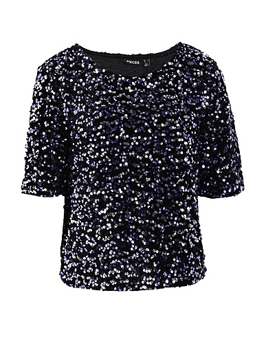 PIECES Top Schwarz 55% Recyceltes Polyester, 45% Polyester
