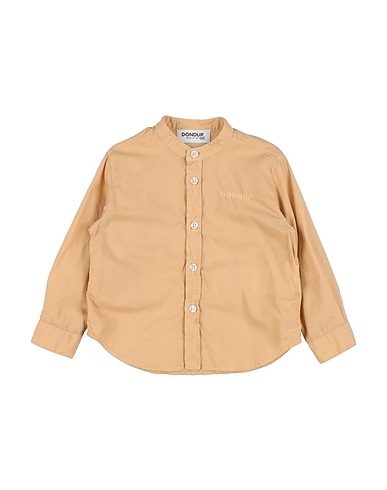 DONDUP Camicia tinta unita Sabbia 100% Cotone