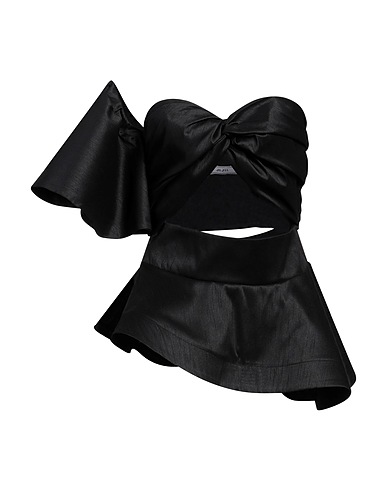 JIJIL One-shoulder top Black 100% Polyester