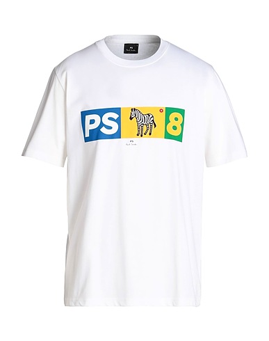 PS PAUL SMITH T-Shirt Weiß 100% Organische Baumwolle