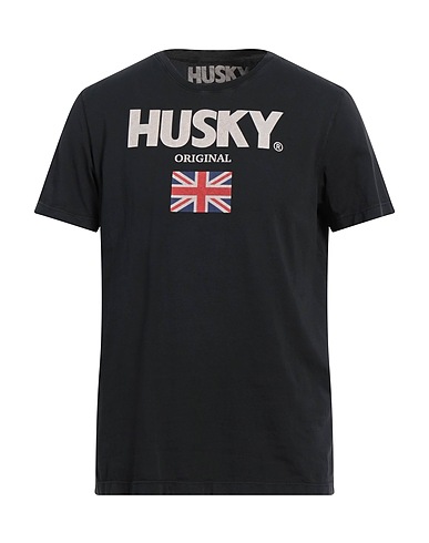 HUSKY Ｔシャツ ブラック コットン 100%