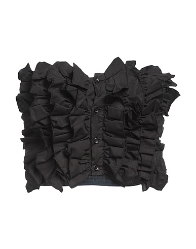 WEILI ZHENG Top Black 100% Cotton