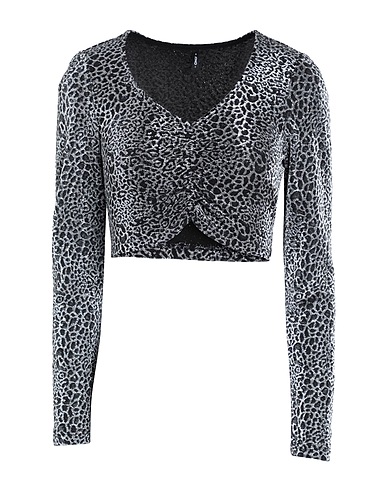 ONLY Top Black 78% Nylon, 22% Metallic fiber