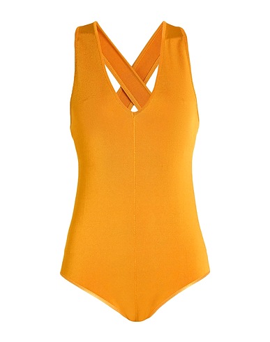 FORTE_FORTE Bodysuit GIALLO OCRA 90% Viscose, 9% Polyamide, 1% Elastane