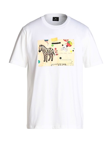 PS PAUL SMITH T-shirt Bianco 100% Cotone organico