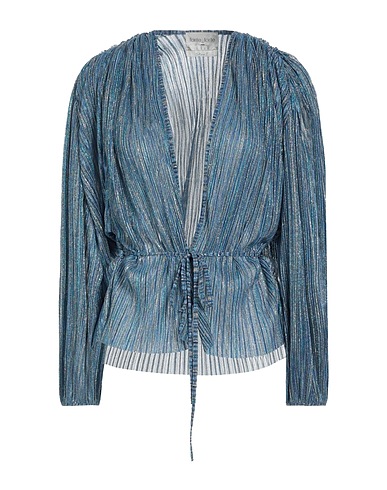 FORTE_FORTE Top Blue 40% Polyester, 30% Polyamide, 30% Metallic Polyester