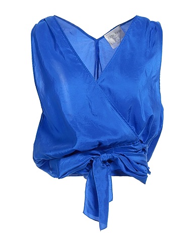 FORTE_FORTE Top Blu china 100% Seta