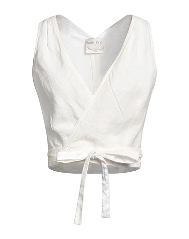 FORTE_FORTE Top White 100% Linen