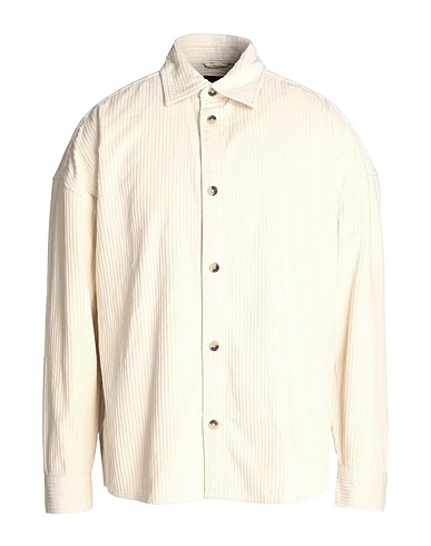 ONLY & SONS Solid colour shirt Ivory 100% Cotton