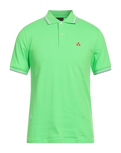 PEUTEREY Polo shirt Light green 96% Cotton, 4% Elastane