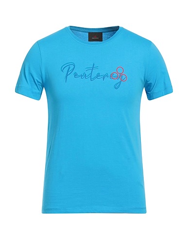 PEUTEREY T-shirt Azure 100% Cotton