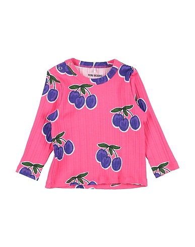 MINI RODINI T-shirt Fuchsia 95% Organic cotton, 5% Elastane