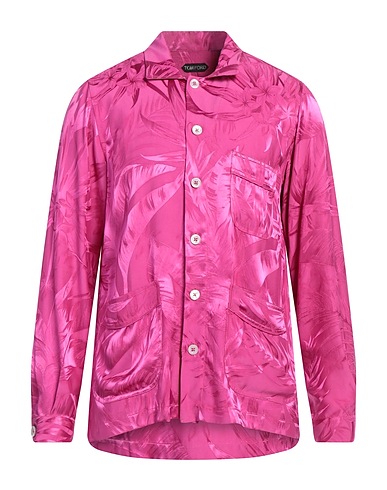 TOM FORD Patterned shirt Magenta 100% Viscose