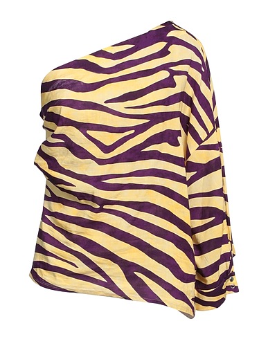 ROSEANNA One-shoulder top Plum 63% Viscose, 37% Linen