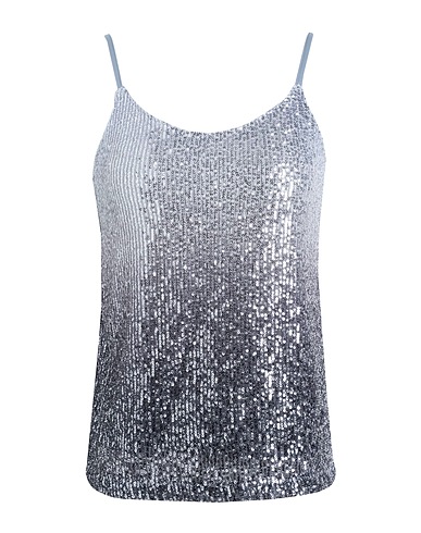 PIECES Top Grey 100% Polyester