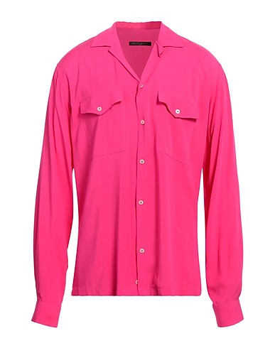 BRIAN DALES Camicia tinta unita Fucsia 100% Viscosa