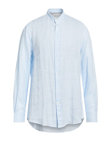 BRUNELLO CUCINELLI Linen shirt Sky blue 100% Linen, Cotton