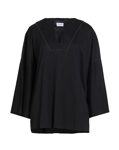 FABIANA FILIPPI T-shirt Black 100% Cotton, Ecobrass