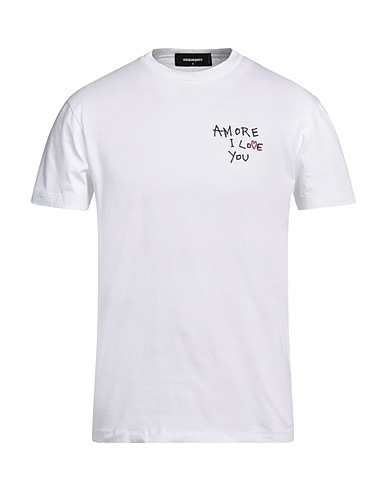 DSQUARED2 T-shirt Bianco 100% Cotone