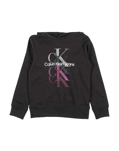 CALVIN KLEIN JEANS Sweatshirt Black 60% Cotton, 40% Polyester, Elastane