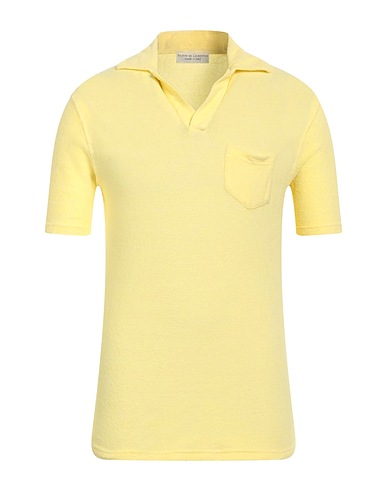 FILIPPO DE LAURENTIIS Polo shirt Yellow 100% Cotton