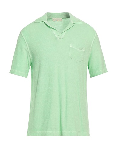 FILIPPO DE LAURENTIIS Polo shirt Light green 100% Cotton