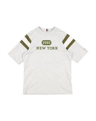 TOMMY HILFIGER T-shirt Light grey 100% Cotton