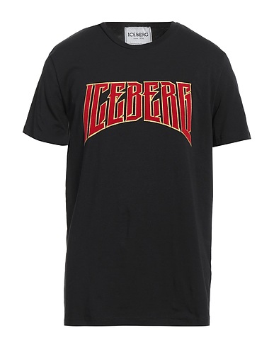 ICEBERG T-shirt Black 95% Cotton, 5% Elastane