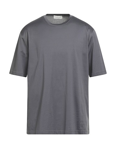 FILIPPO DE LAURENTIIS Basic T-shirt Grey 100% Cotton
