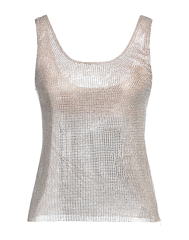 GIUSEPPE DI MORABITO Top Beige 82% Polyamide, 18% Elastane