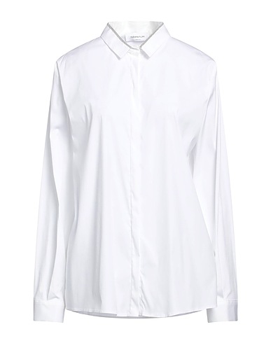 FABIANA FILIPPI Shirts White 78% Cotton, 18% Polyamide, 4% Elastane