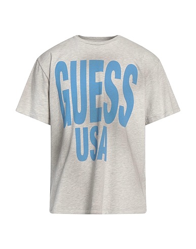 GUESS T-shirt Grey 100% Cotton