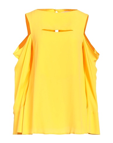 ERIKA CAVALLINI Top Giallo 65% Acetato, 35% Seta