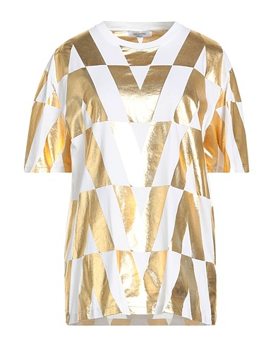 VALENTINO GARAVANI T-shirt Oro 100% Cotone