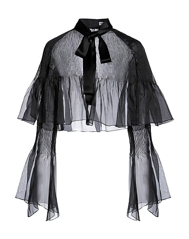 LOEWE Seidentop Schwarz 100% Seide, Triacetat, Polyester