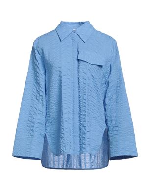 BAUM UND PFERDGARTEN 無地シャツ＆ブラウス パステルブルー レディース