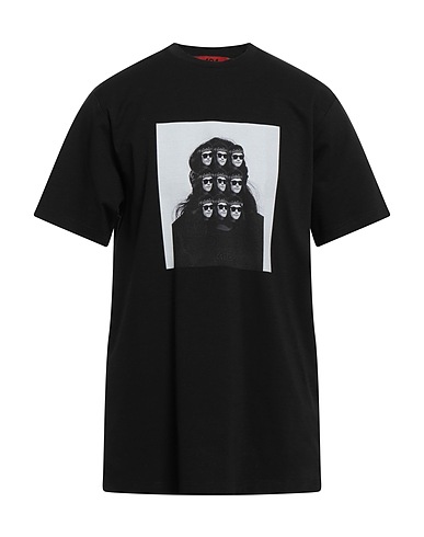 424 FOURTWOFOUR T-shirt Black 60% Cotton, 35% Polyamide, 5% Elastane
