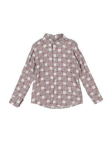 MANUEL RITZ Patterned shirt Khaki 100% Viscose