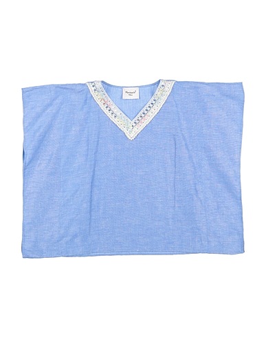 MARIUCCIA Top Light blue 100% Linen
